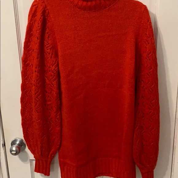 Red Francois turtle neck dress sale - Picture 9 of 12